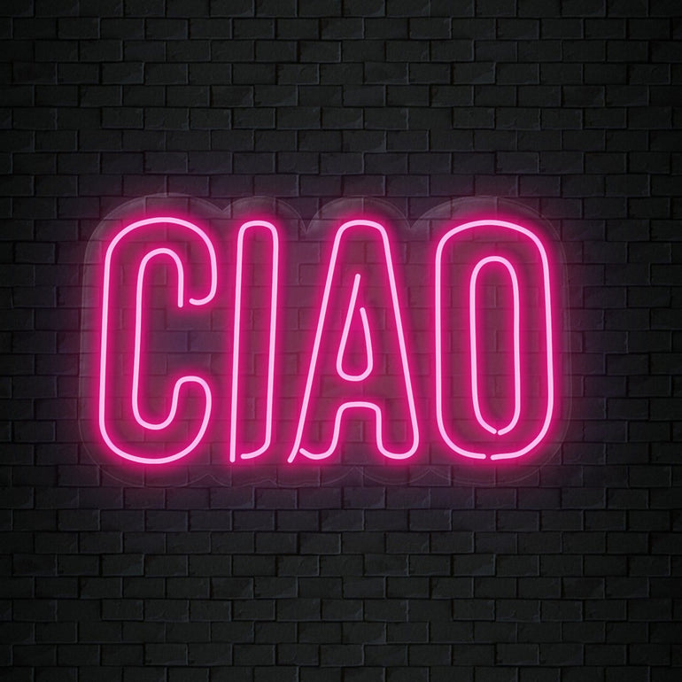 "Ciao" LED Neon Sign Schriftzug - NEONEVERGLOW