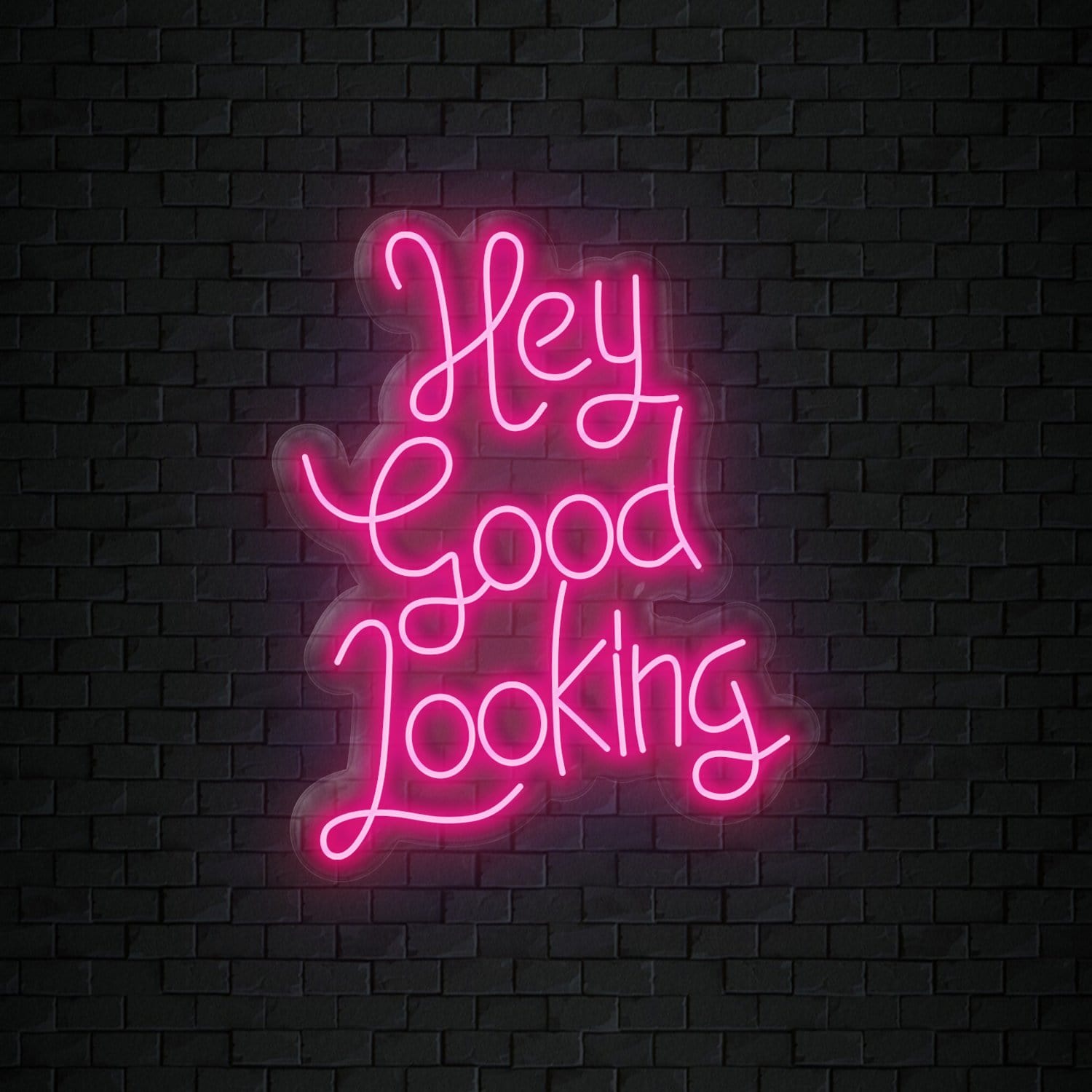 "Hey Good Looking" LED Neonschild Sign Schriftzug - NEONEVERGLOW