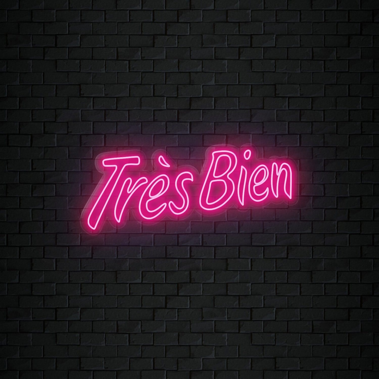 "Tres Bien" LED Neonschild Sign Schriftzug - NEONEVERGLOW