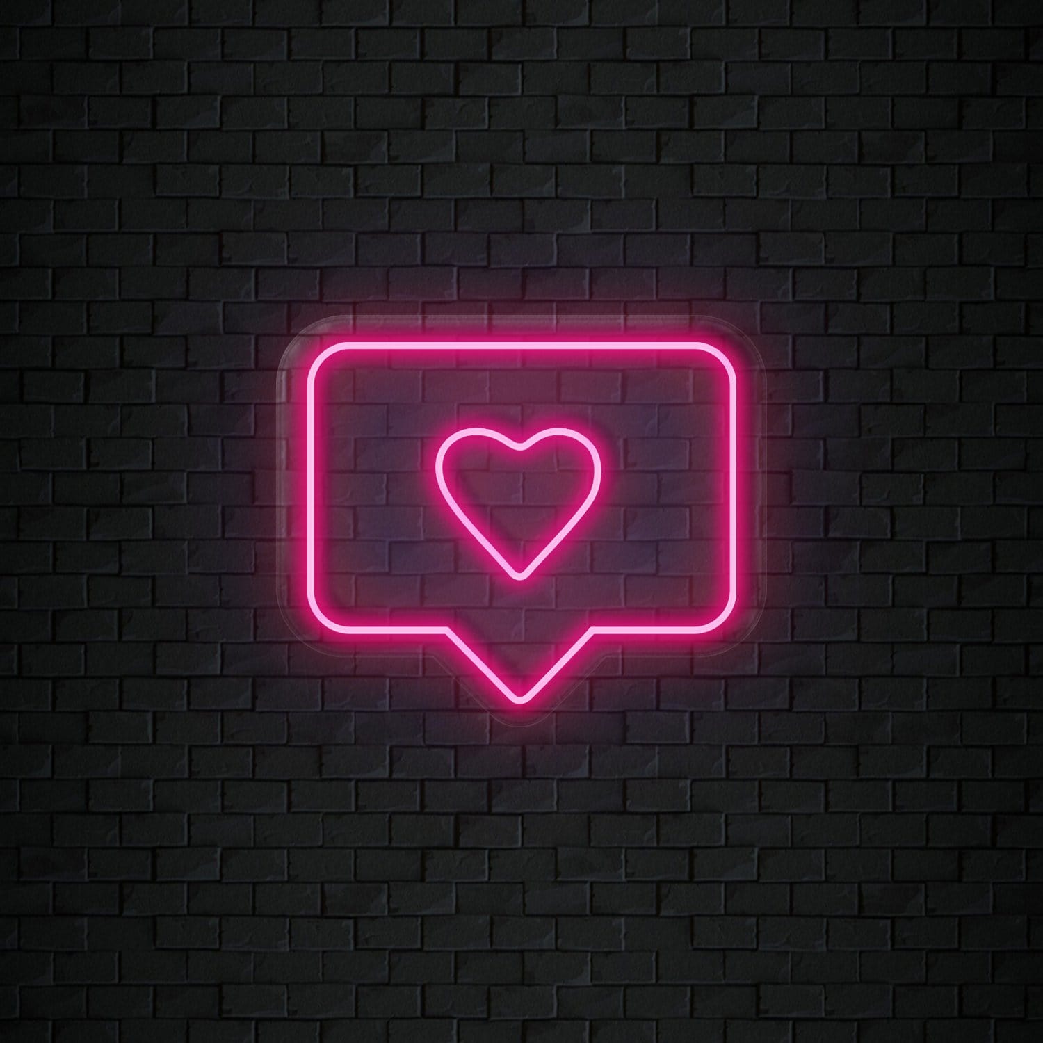 "Heart Herz Like" LED Neonschild Sign Schriftzug - NEONEVERGLOW