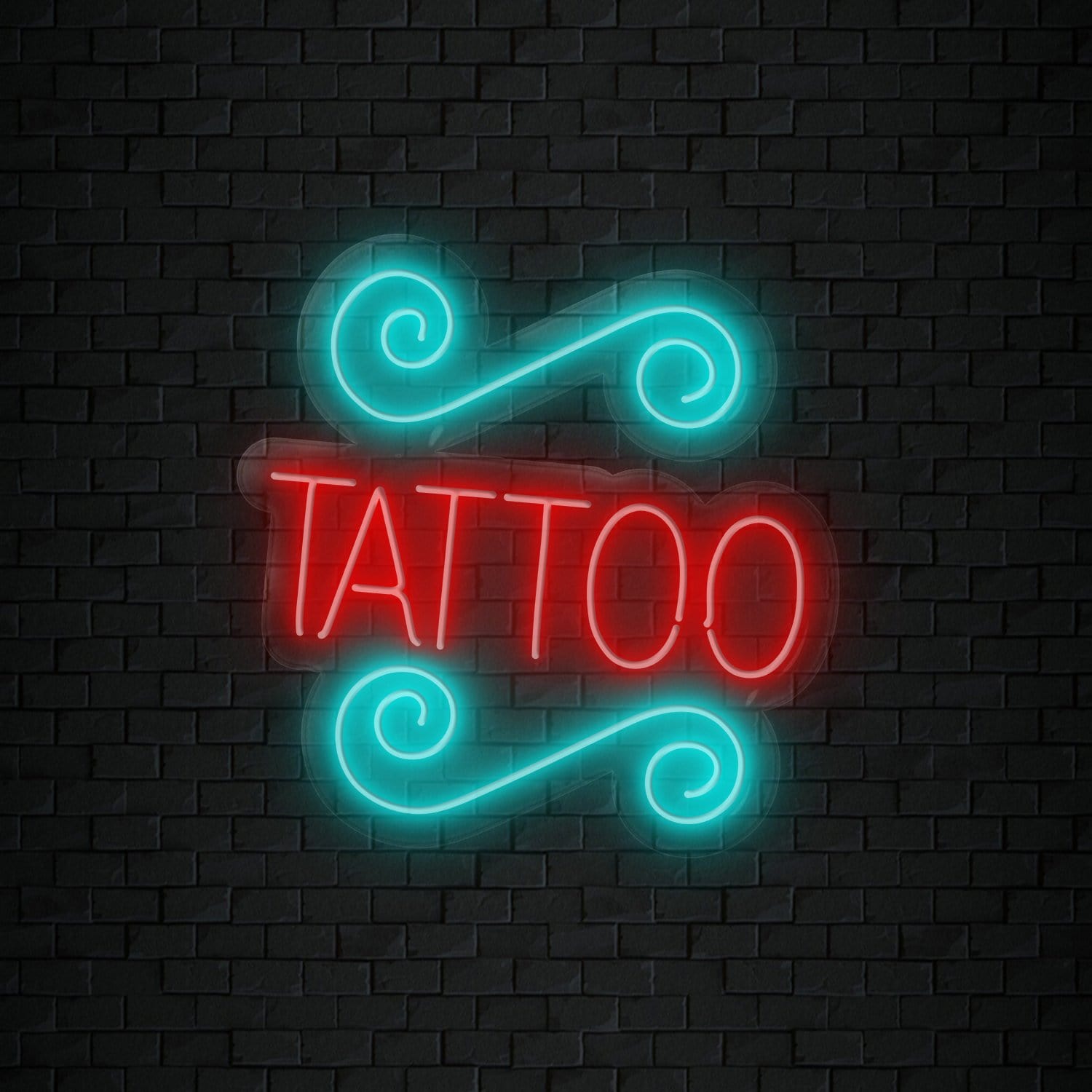 "Tattoo" LED Neonschild Sign Schriftzug - NEONEVERGLOW