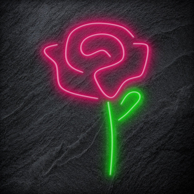 " Rose "LED  Neonschild Sign - NEONEVERGLOW